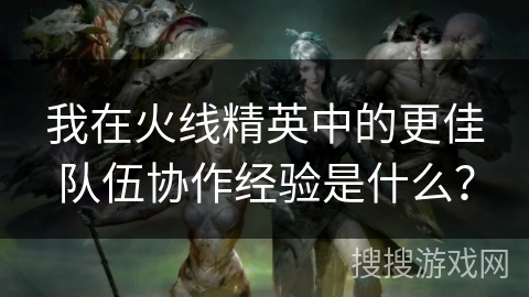 我在火线精英中的更佳队伍协作经验是什么？