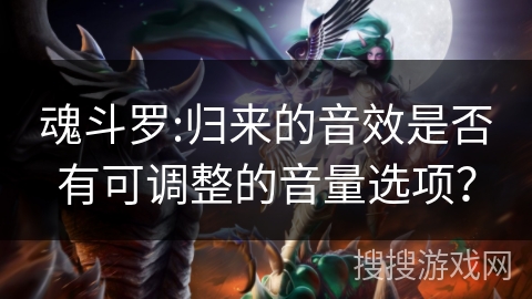 魂斗罗:归来的音效是否有可调整的音量选项？