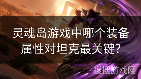 灵魂岛游戏中哪个装备属性对坦克最关键? 灵魂岛游戏中哪个装备属性对坦克最关键?