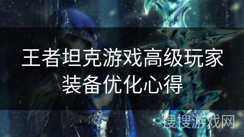 王者坦克游戏高级玩家装备优化心得