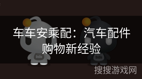 车车安乘配：汽车配件购物新经验
