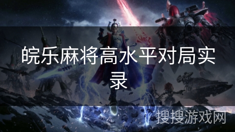 皖乐麻将高水平对局实录