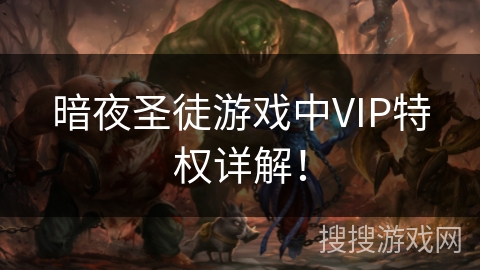 暗夜圣徒游戏中VIP特权详解! 暗夜圣徒游戏中VIP特权详解!