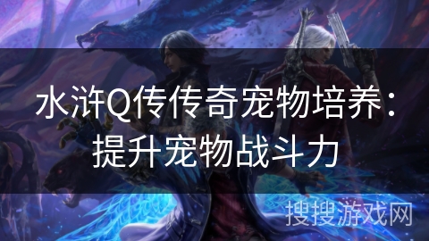 水浒Q传传奇宠物培养：提升宠物战斗力
