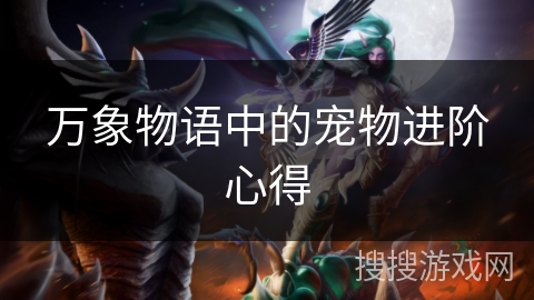 万象物语中的宠物进阶心得 万象物语中的宠物进阶心得