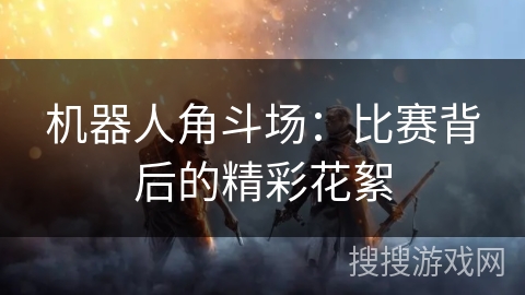 机器人角斗场:比赛背后的精彩花絮 机器人角斗场:比赛背后的精彩花絮