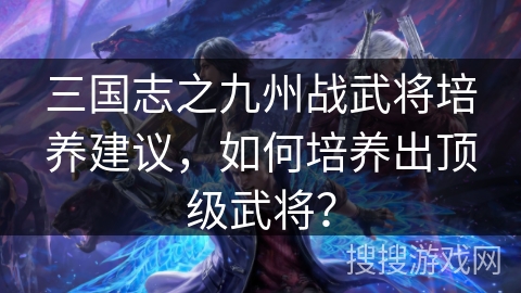 三国志之九州战武将培养建议，如何培养出顶级武将？