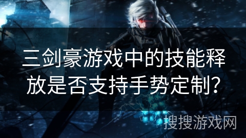 三剑豪游戏中的技能释放是否支持手势定制？