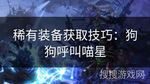 稀有装备获取技巧：狗狗呼叫喵星