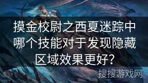 摸金校尉之西夏迷踪中哪个技能对于发现隐藏区域效果更好？