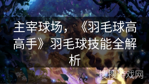 主宰球场,《羽毛球高高手》羽毛球技能全解析 主宰球场,《羽毛球高高手》羽毛球技能全解析