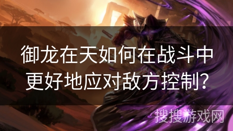 御龙在天如何在战斗中更好地应对敌方控制？