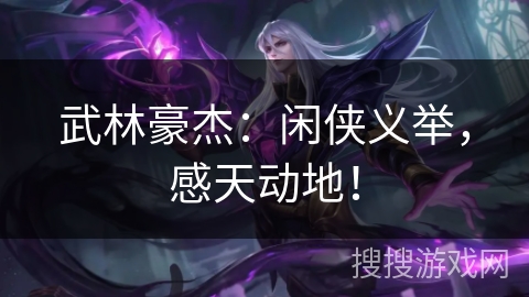武林豪杰:闲侠义举,感天动地! 武林豪杰:闲侠义举,感天动地!