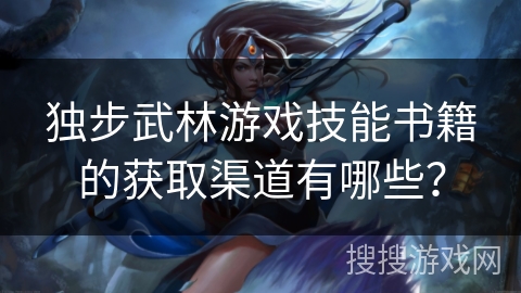 独步武林游戏技能书籍的获取渠道有哪些？