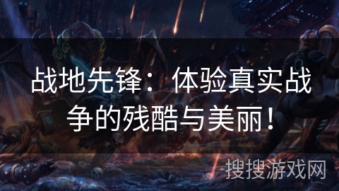 战地先锋：体验真实战争的残酷与美丽！