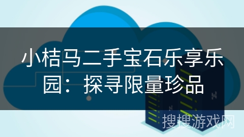 小桔马二手宝石乐享乐园:探寻限量珍品 小桔马二手宝石乐享乐园:探寻限量珍品