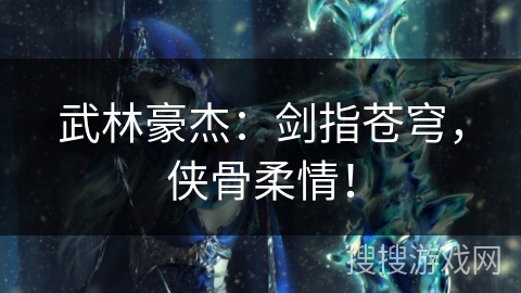 武林豪杰:剑指苍穹,侠骨柔情! 武林豪杰:剑指苍穹,侠骨柔情!