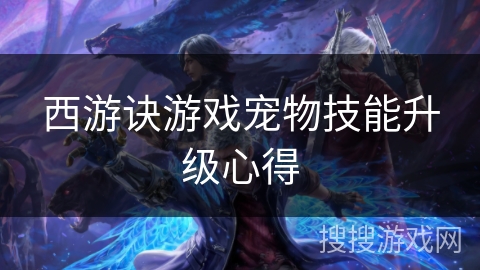 西游诀游戏宠物技能升级心得 西游诀游戏宠物技能升级心得