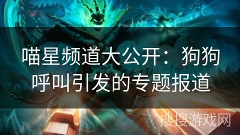 喵星频道大公开：狗狗呼叫引发的专题报道