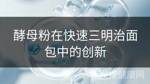 酵母粉在快速三明治面包中的创新