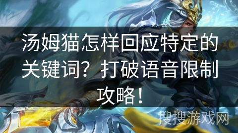 汤姆猫怎样回应特定的关键词？打破语音限制攻略！