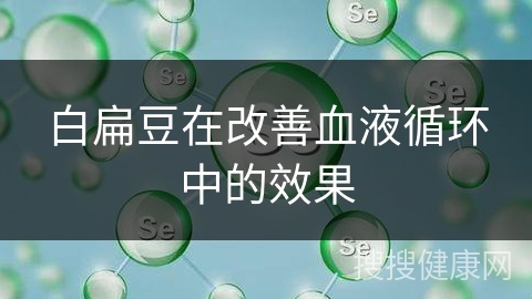 白扁豆在改善血液循环中的效果