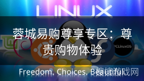 蓉城易购尊享专区:尊贵购物体验 蓉城易购尊享专区:尊贵购物体验