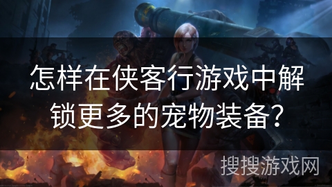 怎样在侠客行游戏中解锁更多的宠物装备？