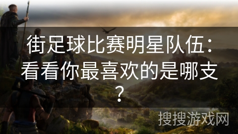 街足球比赛明星队伍:看看你最喜欢的是哪支? 街足球比赛明星队伍:看看你最喜欢的是哪支?