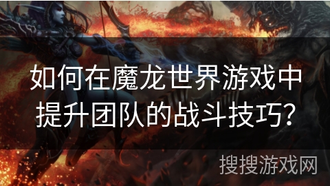 如何在魔龙世界游戏中提升团队的战斗技巧？