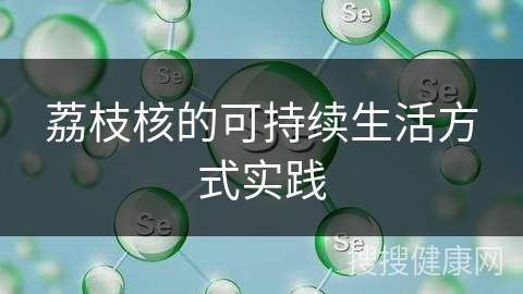 荔枝核的可持续生活方式实践