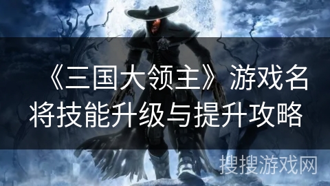 《三国大领主》游戏名将技能升级与提升攻略 《三国大领主》游戏名将技能升级与提升攻略