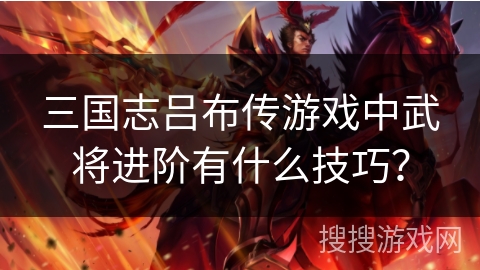 三国志吕布传游戏中武将进阶有什么技巧？
