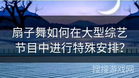 扇子舞如何在大型综艺节目中进行特殊安排？