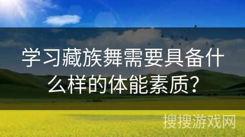 学习藏族舞需要具备什么样的体能素质？