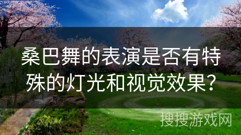 桑巴舞的表演是否有特殊的灯光和视觉效果？