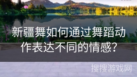 新疆舞如何通过舞蹈动作表达不同的情感？
