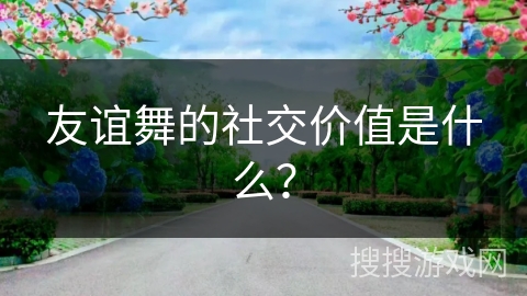 友谊舞的社交价值是什么？