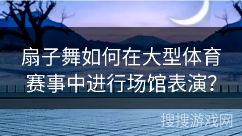 扇子舞如何在大型体育赛事中进行场馆表演？