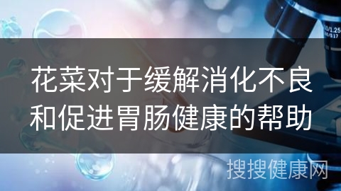 花菜对于缓解消化不良和促进胃肠健康的帮助