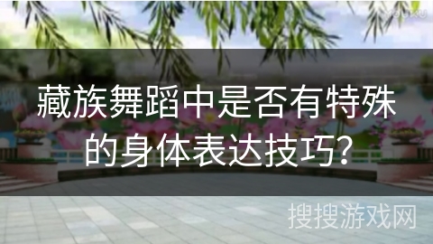 藏族舞蹈中是否有特殊的身体表达技巧？
