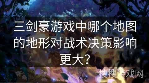 三剑豪游戏中哪个地图的地形对战术决策影响更大？