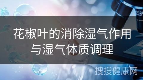 花椒叶的消除湿气作用与湿气体质调理