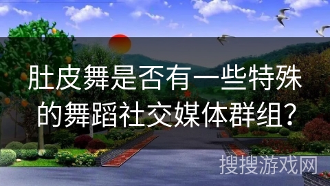 肚皮舞是否有一些特殊的舞蹈社交媒体群组？