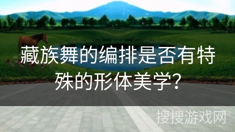 藏族舞的编排是否有特殊的形体美学？