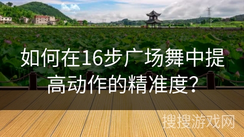 如何在16步广场舞中提高动作的精准度？