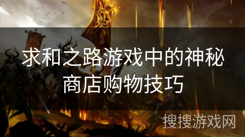 求和之路游戏中的神秘商店购物技巧