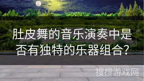 肚皮舞的音乐演奏中是否有独特的乐器组合？