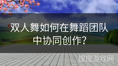 双人舞如何在舞蹈团队中协同创作？