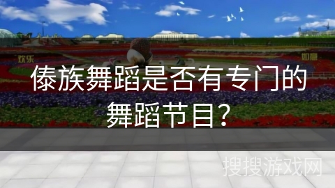 傣族舞蹈是否有专门的舞蹈节目？